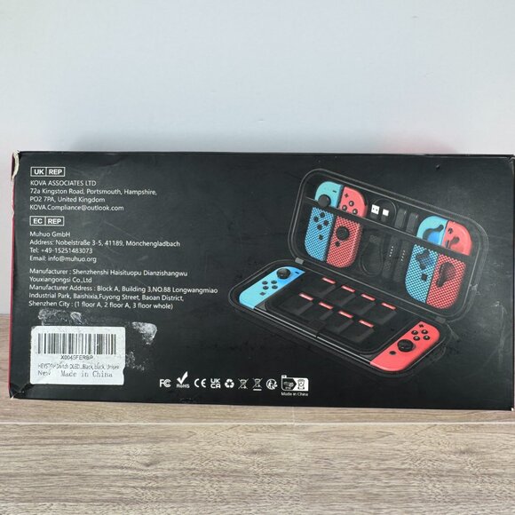 HeysTop Nintendo Switch OLED Hard Shell Travel Case Black w/ Box - Picture 4 of 5